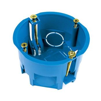 Коробка установочная для г/к  68х45мм КУ1202 круглая зеленая лапки мет. Нegel