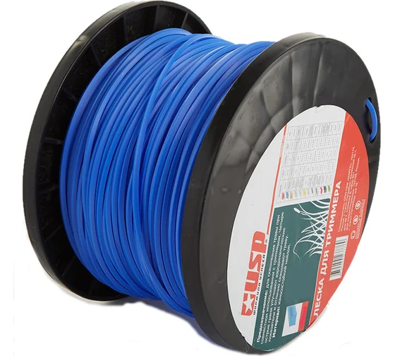 Леска для триммера 4,0 х120м квадрат