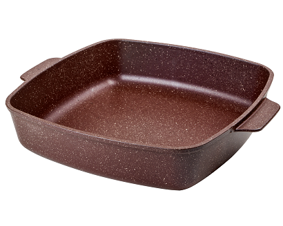 Противень 280х280мм литые ручки без крышки шоколад Горница(44)