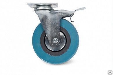 Колесо аппаратное 125мм SCGB55 поворотное с тормозом---