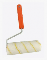 Валик эмаль алкид 100х15х12х6мм 800г/м2 полиамид желтая полоса Decor(30)*