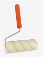 Валик эмаль алкид  60х15х12х6мм 800г/м2 полиамид желтая полоса Decor(40)*