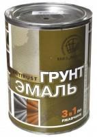 Грунт эмаль по ржавчине 3в1 красная 1,9кг глянец Радуга
