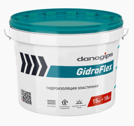 Гидроизоляция акриловая  15,0 кг GidroFlex Danogips