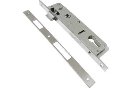 Замок врезной 17см б/руч. хром язычок узкопрофильный 155-25-SN S-Locked