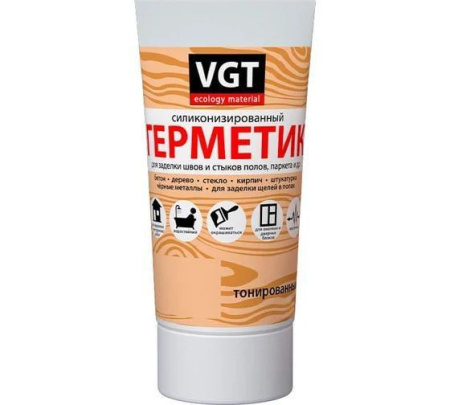 Герметик акриловый силиконизированный 160гр с носиком дуб светло-серый ВГТ