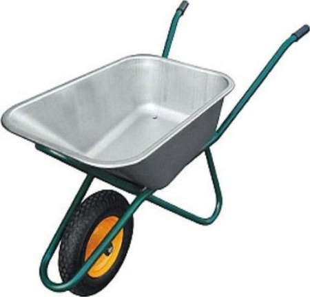 Тачка строительная 1 колесо 110л 200кг литое колесо