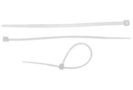 Хомут нейлоновый  3,6х250мм  50шт белый Зубр