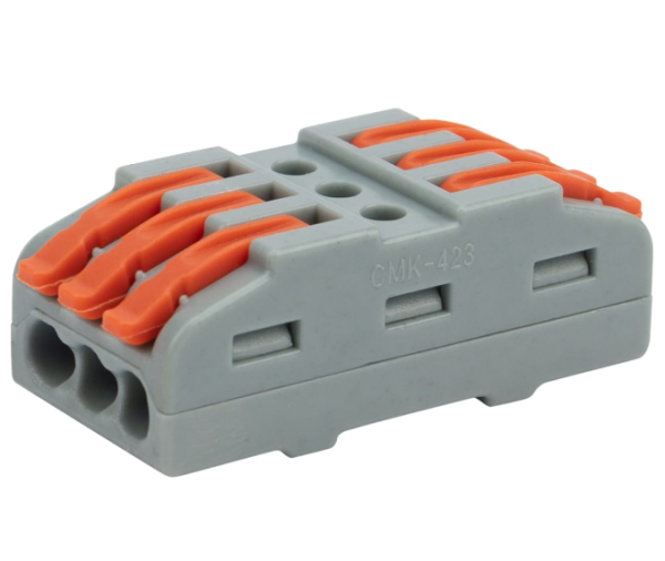 Клемма проходная 222-423 с рычагами 3 входа Rexant