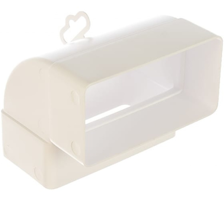 Колено вентиляционное прямоугольное 60х120 вертикальное ERA***